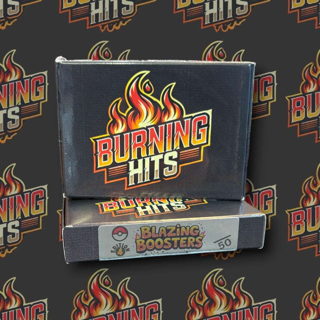 Burning Hits Pokemon Blazing Boosters Box - 4th Edition [TEST]